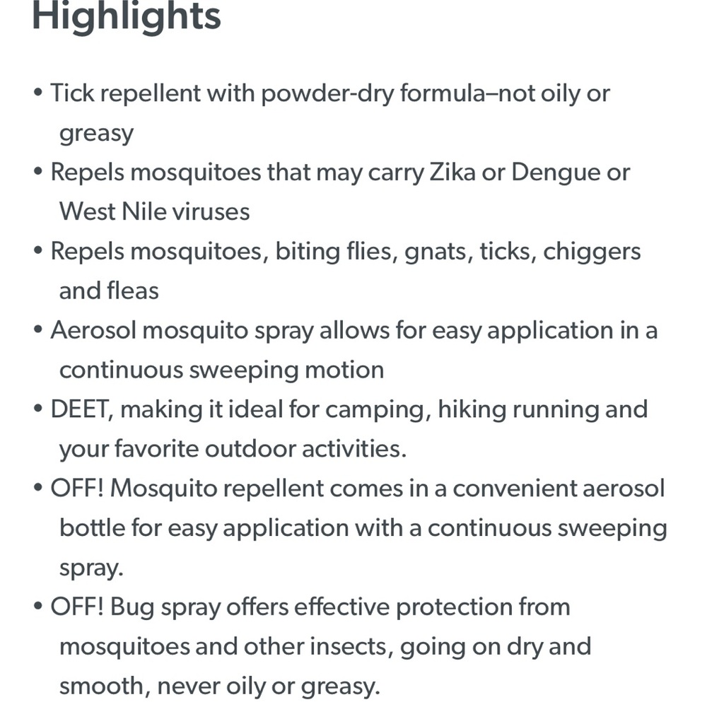 OFF! Family care insect mosquito bug repellant Smooth and Dry 3 pack - Picture 8 of 9